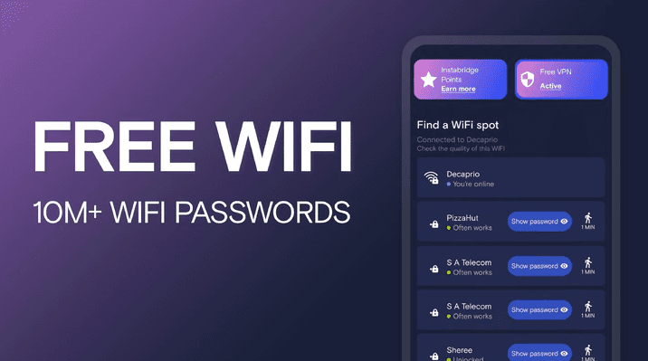 WiFi Passwords Map Instabridge